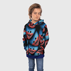 Толстовка-худи детская POPPY PLAYTIME ХАГИ ВАГИ ЛИЦО МОНСТРА, цвет: 3D-синий — фото 2