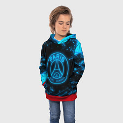 Толстовка-худи детская PSG NEON STYLE SPORT ПСГ НЕОН, цвет: 3D-красный — фото 2