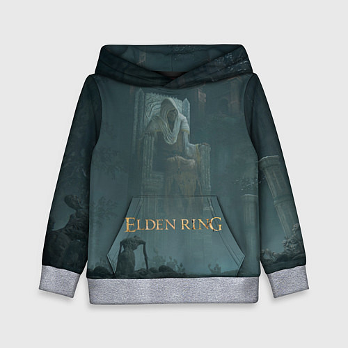 Детская толстовка Elden ring - Владыка на троне / 3D-Меланж – фото 1