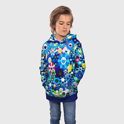 Толстовка-худи детская ТАКАСИ МУРАКАМИ, цвет: 3D-синий — фото 2