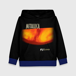 Толстовка-худи детская Metallica ReLoad, цвет: 3D-синий