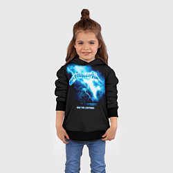 Толстовка-худи детская Ride the Lightning Metallica, цвет: 3D-черный — фото 2