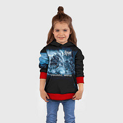 Толстовка-худи детская Проклятье морей - Ария, цвет: 3D-красный — фото 2