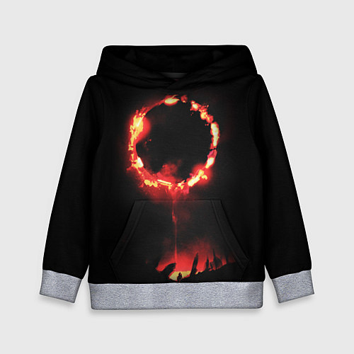 Детская толстовка DARK SOULS PRAISE THE SUN / 3D-Меланж – фото 1