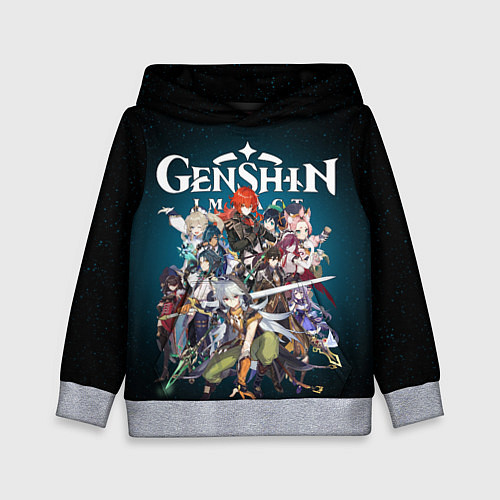 Детская толстовка GENSHIN IMPACT HEROES SPACE / 3D-Меланж – фото 1