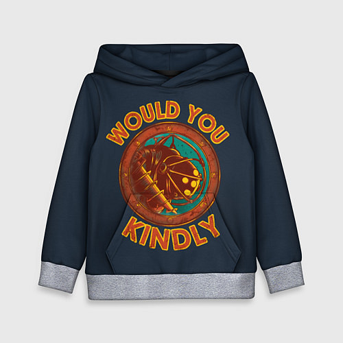 Детская толстовка Would you kindly / 3D-Меланж – фото 1