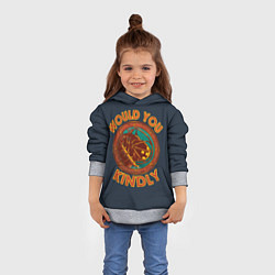 Толстовка-худи детская Would you kindly, цвет: 3D-меланж — фото 2