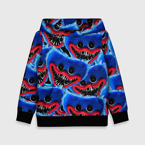 Детская толстовка УЖАСНОЕ ЛИЦО ХАГГИ ВАГГИ / 3D-Черный – фото 1