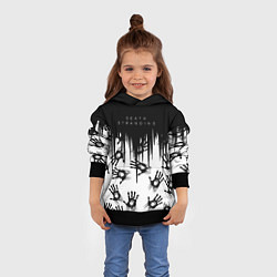 Толстовка-худи детская Death Stranding Отпечаток ладони, цвет: 3D-черный — фото 2