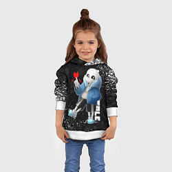 Толстовка-худи детская НОВОГОДНИЙ САНС UNDERTALE НОВЫЙ ГОД, цвет: 3D-белый — фото 2