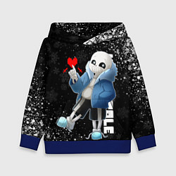 Толстовка-худи детская НОВОГОДНИЙ САНС UNDERTALE НОВЫЙ ГОД, цвет: 3D-синий
