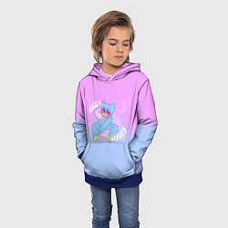 Толстовка-худи детская POPPY PLAYTIME - ХАГГИ ВАГГИ С ПОДУШКОЙ, цвет: 3D-синий — фото 2