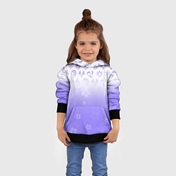 Толстовка-худи детская GENSHIN IMPACT SYMBOL PATTERN SAKURA САКУРА, цвет: 3D-черный — фото 2