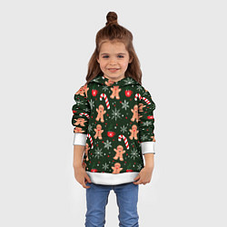 Толстовка-худи детская НОВЫЙ ГОД 2022 АТМОСФЕРА, цвет: 3D-белый — фото 2