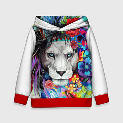 Детская толстовка Лев - сильный взгляд