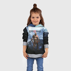 Толстовка-худи детская Великий God of War Z, цвет: 3D-меланж — фото 2