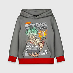 Толстовка-худи детская Senkuu STONE CRUNCH, цвет: 3D-красный