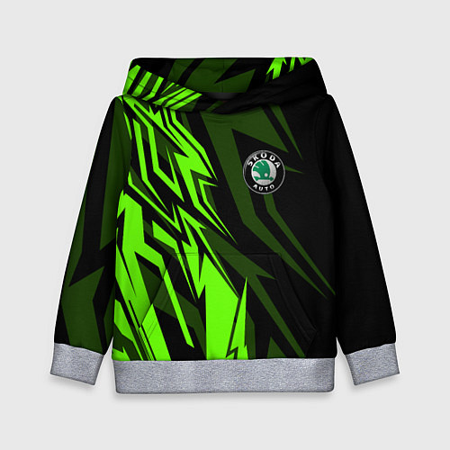 Детская толстовка Skoda Узор / 3D-Меланж – фото 1