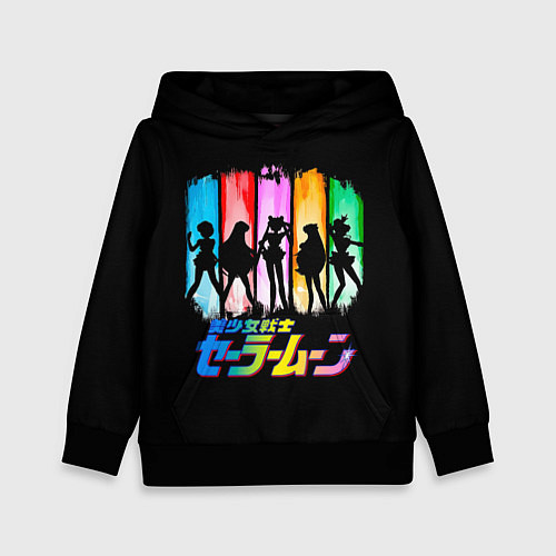 Детская толстовка Воины в матросках - Сейлор Мун / 3D-Черный – фото 1