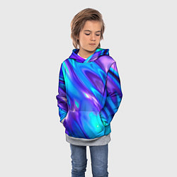 Толстовка-худи детская Neon Holographic, цвет: 3D-меланж — фото 2