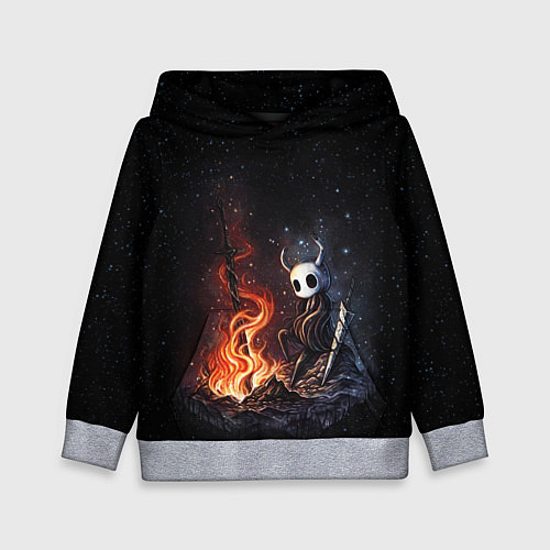 Детская толстовка HOLLOW KNIGHT У КОСТРА / 3D-Меланж – фото 1