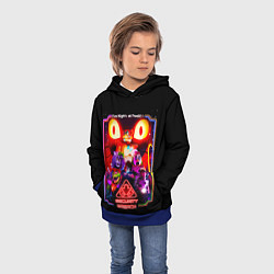 Толстовка-худи детская Five nights at freddys security breach, цвет: 3D-синий — фото 2