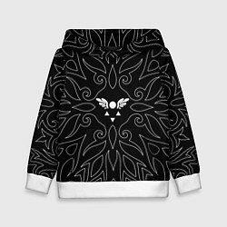 Толстовка-худи детская МАГИЧЕСКА РУНА DELTARUNE УЗОР, цвет: 3D-белый