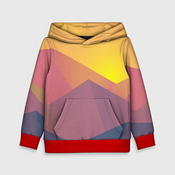 Детская толстовка Рассвет в горах искусства