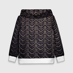 Толстовка-худи детская Кольчуга железная средневековая, цвет: 3D-белый