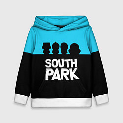 Толстовка-худи детская Южный парк персонажи South Park, цвет: 3D-белый