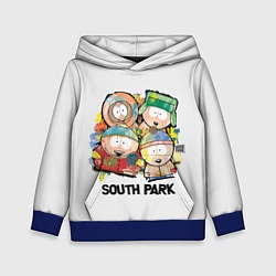 Толстовка-худи детская South Park - Южный парк краски, цвет: 3D-синий