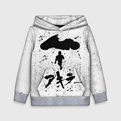 Толстовка-худи детская Akira черный постер, цвет: 3D-меланж