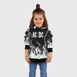 Толстовка-худи детская ACDC Fire, цвет: 3D-черный — фото 2