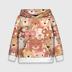 Детская толстовка Bears texture