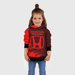 Толстовка-худи детская HONDA DREAMS Краски, цвет: 3D-черный — фото 2