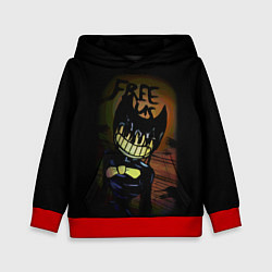 Толстовка-худи детская Бенди Bendy And The Ink Machine, цвет: 3D-красный