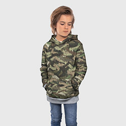 Толстовка-худи детская Именной камуфляж Валера, цвет: 3D-меланж — фото 2