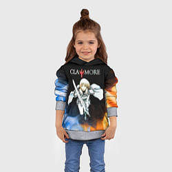 Толстовка-худи детская Клеймор Клэр Лаки, цвет: 3D-меланж — фото 2