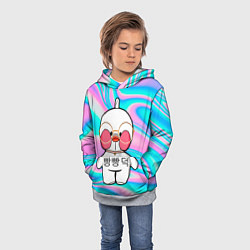 Толстовка-худи детская Лалафанфан корейская утка, цвет: 3D-меланж — фото 2