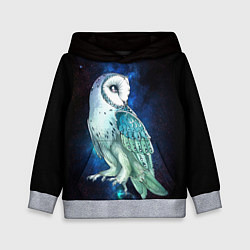 Детская толстовка Полярная сова в космосе