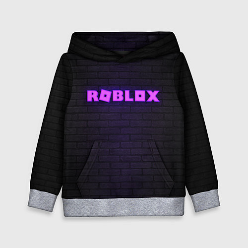 Детская толстовка ROBLOX NEON LOGO ИГРА РОБЛОКС / 3D-Меланж – фото 1