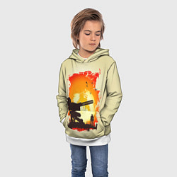 Толстовка-худи детская Снейк и Метал Гир, цвет: 3D-белый — фото 2