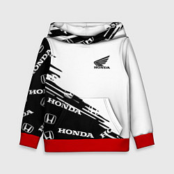 Толстовка-худи детская Honda sport pattern, цвет: 3D-красный