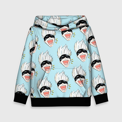 Детская толстовка Узор с Сатору / 3D-Черный – фото 1