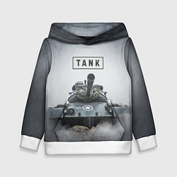 Толстовка-худи детская TANK, цвет: 3D-белый