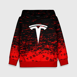 Толстовка-худи детская Tesla sport red, цвет: 3D-красный