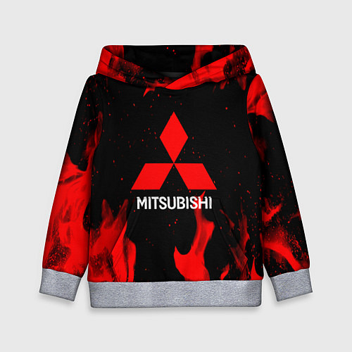 Детская толстовка Mitsubishi Red Fire / 3D-Меланж – фото 1
