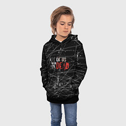 Толстовка-худи детская Мы все мертвы All of Us Are Dead, цвет: 3D-черный — фото 2