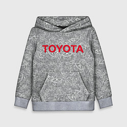 Толстовка-худи детская TOYOTA PATTERN LOGO Z, цвет: 3D-меланж