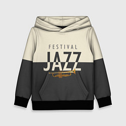 Толстовка-худи детская JAZZ FESTIVAL, цвет: 3D-черный